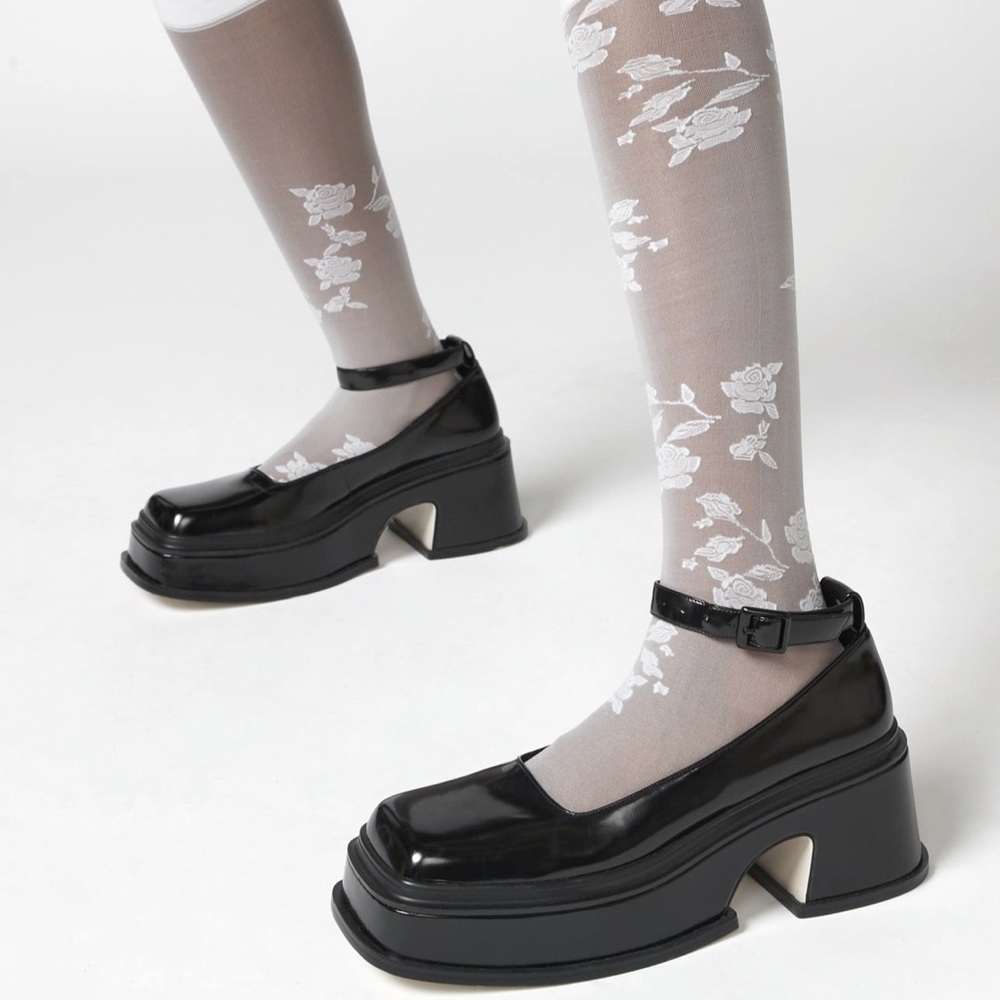 Jeffrey Campbell Empath Ankle Strap Mary-Jane Platform Pump Size 7